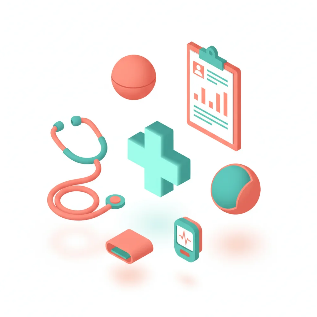 Healthcare AI automation illustration