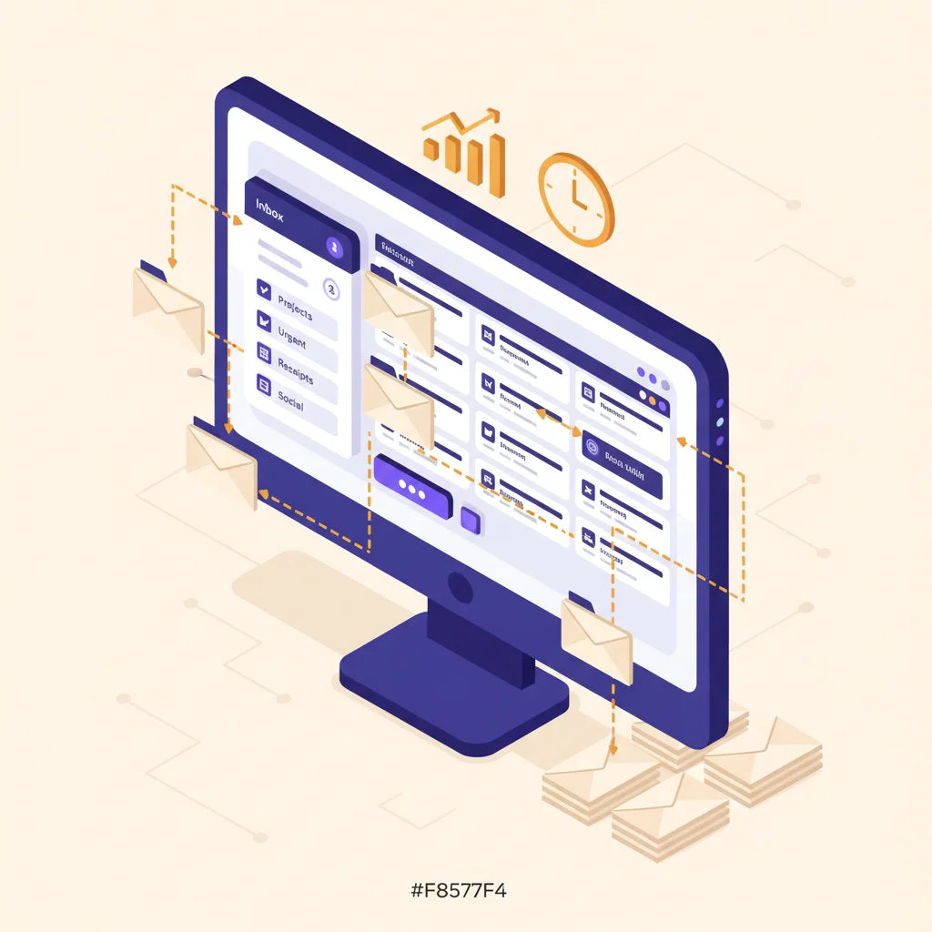 Email Management automation illustration